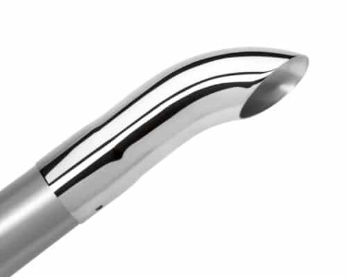 Alternative view of Borla Universal Polished Tip Single Round Turndown/Turnout (inlet 2 1/4in. Outlet 2 1/4in) *NO Retur
