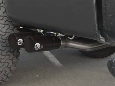 Alternative view of aFe Rebel Exhausts Cat-Back SS Ford F-150 04-08 V8 4.6/5.4L w/ Black Tips