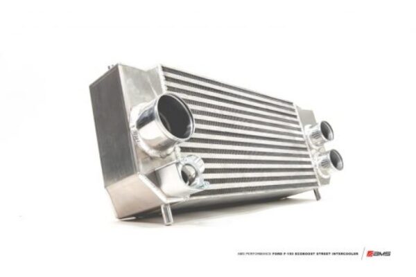 Alternative view of AMS Performance 2015+ Ford F-150 2.7L/3.5L / 17-19 Ford Raptor 3.5L 5.5in Thick Intercooler Upgrade