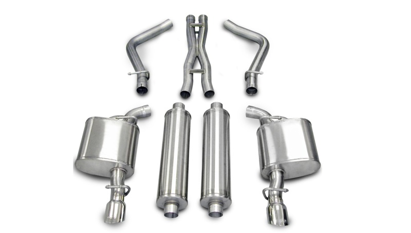Corsa 05-10 Dodge Charger No Towing Hitch R/T 5.7L V8 Polished Xtreme Cat-Back Exhaust - Image 2