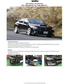 HKS OIL COOLER S-type 14-19 Subaru VAB WRX STI EJ20