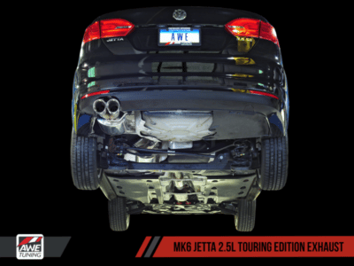 Alternative view of AWE Tuning Mk6 Jetta 2.5L Touring Edition Exhaust - Diamond Black Tips