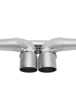 SOUL 14-19 Porsche 991 GT3 Center Muffler Bypass Exhaust - 4in Slash Cut Signature Satin Tips
