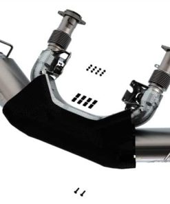 Alternative view of Borla 2020 Chevrolet Corvette C8 6.2L ATAK 3in Exhaust System Dual Round Angle Cut Carbon Fiber Tips