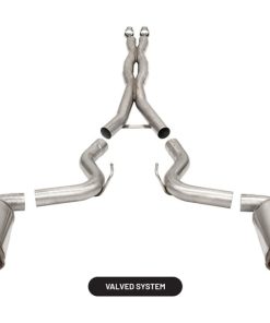 Corsa 2015-2020 Ford Mustang GT350/R 5.2L V8 Dual Rear Cat-Back- Stainless Dual Rear Exit