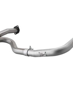 aFe Power Twisted Steel Y-Pipe Stainless Steel 2.5in 12-14 Jeep Wrangler V6 3.6L