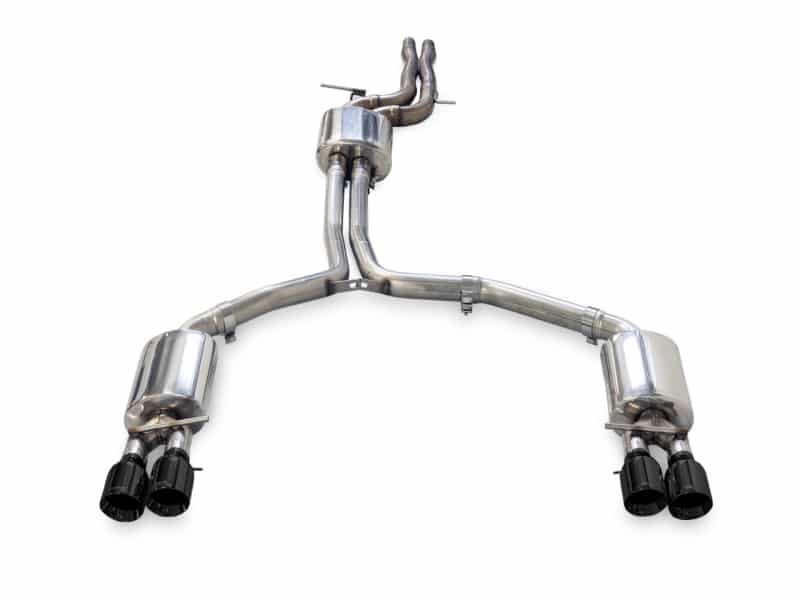 AWE Tuning Audi C7 A7 3.0T Touring Edition Exhaust - Quad Outlet Diamond Black Tips - Image 3