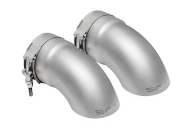 SOUL 17-19 Porsche 991.2 Carrera (w/ PSE) Bolt On Exhaust Tips - 2.5in Turn Down Tips (Sig Satin)