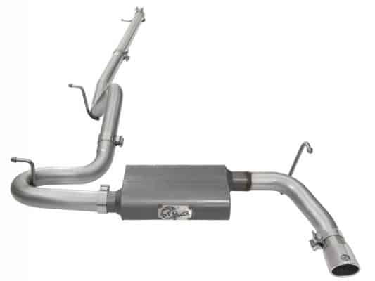Alternative view of aFe Scorpion 2-1/2in Aluminized Steel Cat Back Exhaust 07-17 Jeep Wrangler V6-3.6/3.8L (4 Dr)