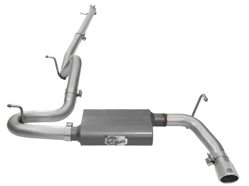 aFe Scorpion 2-1/2in Aluminized Steel Cat Back Exhaust 07-17 Jeep Wrangler V6-3.6/3.8L (4 Dr) - Image 2
