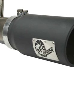 Alternative view of aFe MACHForce XP Exhaust Cat-Back SS-409 4in Black Tip 11-12 Ford F-150 EcoBoost V6-3.5L (tt)
