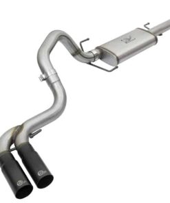 aFe Rebel Series 3in Stainless Steel Cat-Back Exhaust System w/Black Tips 07-14 Toyota FJ Cruiser