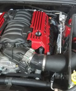 Alternative view of JLT 12-20 Jeep Grand Cherokee SRT8 6.4L Black Tex CAI Kit w/Red Filter (12-19 CARB Exempt)