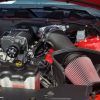 JLT 11-14 Ford Mustang GT (w/Roush/Whipple S/C) Black Textured Big Air Intake w/Red Filter -Tune Req