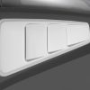 ROUSH 2010-2014 Ford Mustang Unpainted Quarter Window Louver Kit