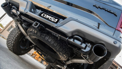 Alternative view of Corsa 2017 Ford F-150 Raptor 3in Inlet / 5in Outlet Gunmetal PVD Tip Kit (For Corsa Exhaust Only)