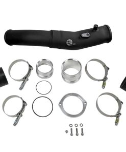 Alternative view of aFe 2020 Toyota Supra 3.0L 3in Black Intercooler Tube - Hot