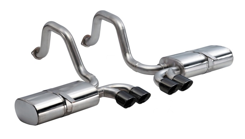 Corsa 97-04 Chevrolet Corvette C5 Z06 5.7L V8 Black Sport Axle-Back Exhaust - Image 2