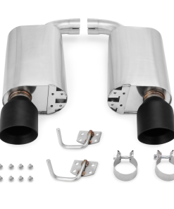 Alternative view of Mishimoto 2015+ Ford Mustang GT Street Axleback Exhaust w/ BlackTips