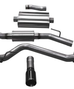 Alternative view of Corsa 2020 Jeep Gladiator JT 3.0in Cat-Back Single Touring Side Exit w/ 4.0in Black Tip