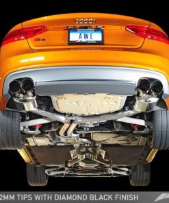Alternative view of AWE Tuning Audi B8.5 S5 3.0T Touring Edition Exhaust System - Diamond Black Tips (90mm)