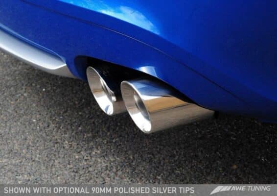 Alternative view of AWE Tuning Audi B8.5 S5 3.0T Track Edition Exhaust - Chrome Silver Tips (90mm)
