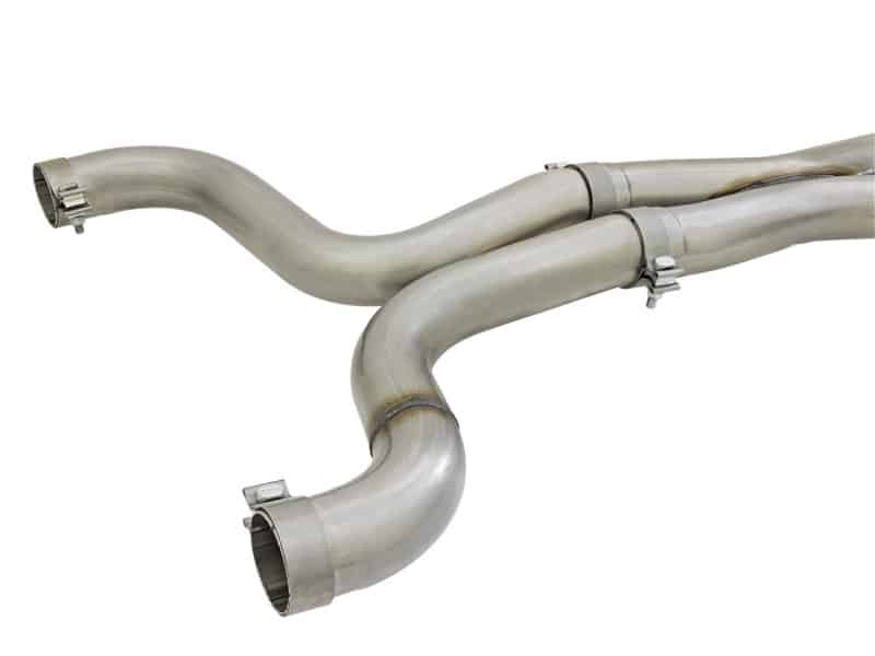 aFe MACHForce XP 3in 304 SS Axle-Back Exhaust Dual Exhaust (NPP) w/ Black Tips 16-17 Camaro SS V8 - Image 7