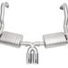 SOUL 13-16 Porsche 981 Cayman / Boxster Valved Exhaust - Polished Chrome Double Wall Tips