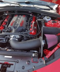 JLT 16-19 Chevrolet Camaro LT1 6.2L Black Textured Cold Air Intake Kit w/Red Filter - Tune Req