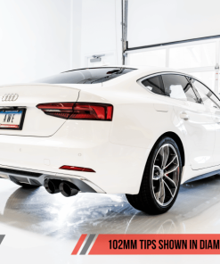Alternative view of AWE Tuning Audi B9 S5 Sportback Touring Edition Exhaust - Non-Resonated (Black 102mm Tips)