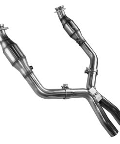 Alternative view of Kooks 05-10 Ford Mustang GT 4.6L 3V Auto/Manual 3in x 2 1/2in OEM Cat X Pipe Kooks HDR Req