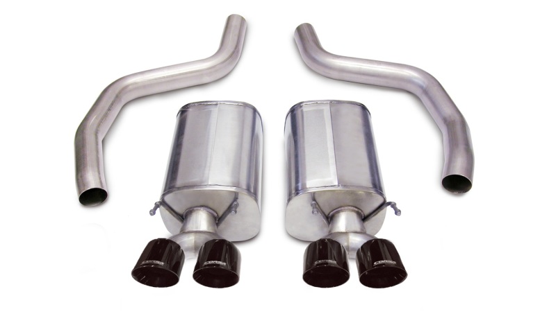 Corsa 06-13 Chevrolet Corvette C6 Z06 7.0L V8 Black Sport Axle-Back Exhaust - Image 2