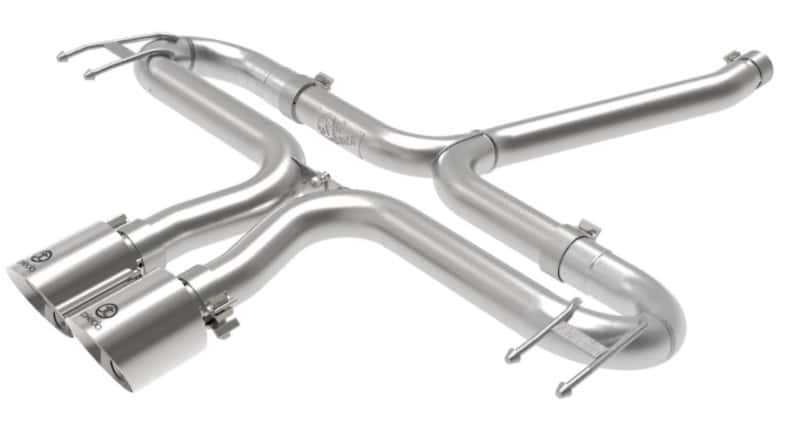 aFe Takeda 2-1/2in 304 SS Axle-Back Exhaust w/Polished Tips 17-20 Honda Civic Sport L4-1.5L (t) - Image 3