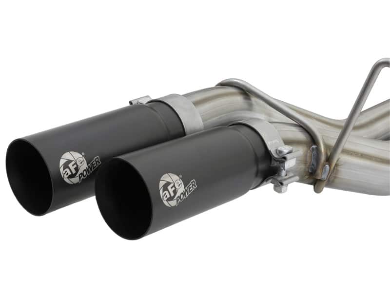 aFe POWER Rebel Series 3in 409 SS Cat Back Exhaust w/ Black Tips 17 Ford F-150 Raptor V6-3.5L - Image 7