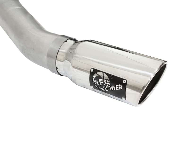 aFe Atlas Exhausts 4in Cat-Back Aluminized Steel Exhaust 2015 Ford F-150 V6 3.5L (tt) Polished Tip - Image 5