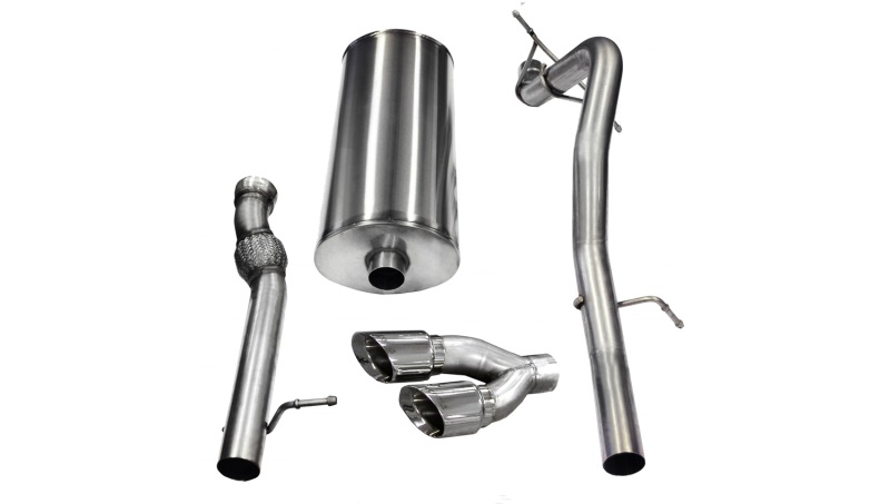 Corsa 11-13 Cadillac Escalade ESV 6.2L V8 Polished Sport Cat-Back Exhaust - Image 2