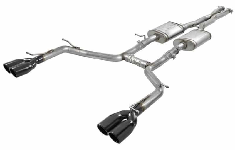 aFe MACH Force-Xp 2-1/2in 304 SS Cat-Back Exhaust 15-21 Dodge Challenger V6-3.6L - Quad Black Tip - Image 11
