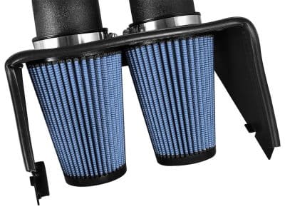 Alternative view of aFe MagnumFORCE Pro 5R Stage-2 XP Intake System 16 Ford F-150 EcoBoost V6-2.7L/3.5L (tt) (Blk)