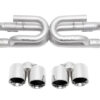 SOUL 17-19 Porsche 991.2 Carrera (non-PSE) Perf. Exhaust w/ Drone Tubes - Base - Pol. Chrome Tips