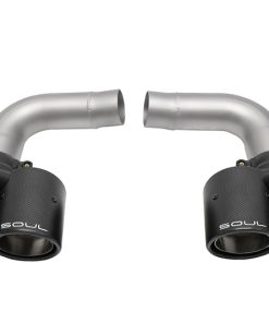 SOUL 05-08 Porsche 997.1 Carrera Muffler Bypass Pipes - Carbon Fiber Tips