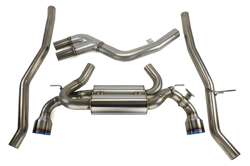 HKS 2019+ Toyota GR Supra w/o OPF Dual Hi-Power Titanium Tip Catback Exhaust