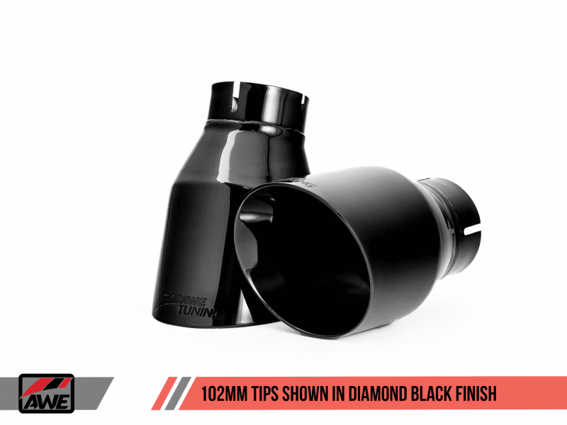 AWE Tuning VW MK7 Golf Alltrack/Sportwagen 4Motion Track Edition Exhaust - Diamond Black Tips - Image 3