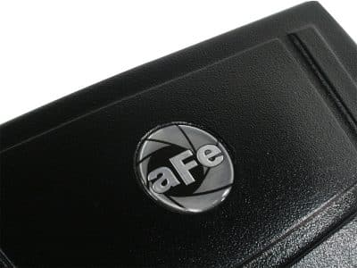 Alternative view of aFe MagnumFORCE Intake System Cover, Black, 2015 Ford F-150 Ecoboost V6 2.7L/3.5L (tt)