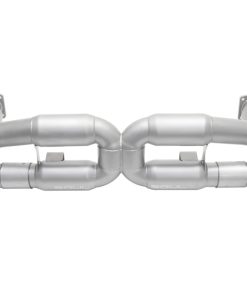 SOUL 06-09 Porsche 997.1 Turbo Sport X-Pipe Exhaust (w/ 200 Cell Cats) - GT2 Style Satin Black Tips