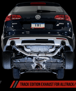 Alternative view of AWE Tuning VW MK7 Golf Alltrack/Sportwagen 4Motion Track Edition Exhaust - Diamond Black Tips