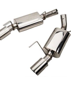 Alternative view of Kooks 05-09 Ford Mustang GT 4.6L 3V 2 1/2in SS Axle Back Exhaust w/ 4in Polished Slash Cut Tips