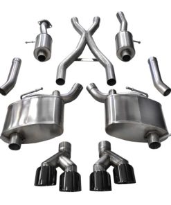 Corsa 14-21 Jeep Grand Cherokee 3.6L V6 Black Sport Cat-Back Exhaust