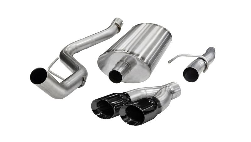 Corsa 11-13 Ford F-150 5.0L V8 Black Sport Cat-Back Exhaust - Image 3