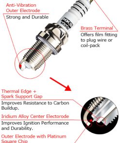 Alternative view of HKS 10 Hyundai Genesis Coupe 3.8L M-Series Spark Plugs (Heat Range 8)