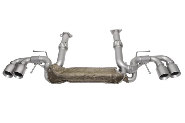 SOUL 20+ Chevrolet C8 Corvette Valved Exhaust - 4in Straight Cut Tips - Signature Satin